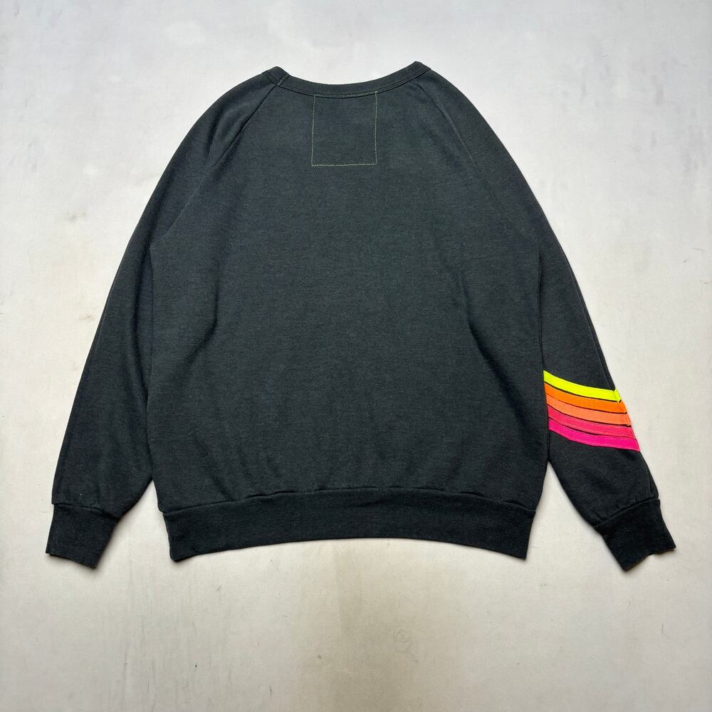 Aviator Nation Bolt Stitch Chevron 5 Crew Sweatshirt Women's Large Loungewear - Picture 3 of 8
